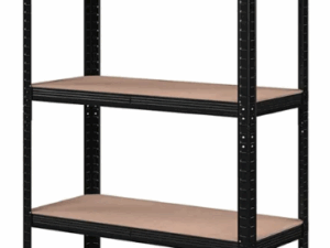 Estante Metálico Negro 150x70x30cm – 300KG MKESTGAL3