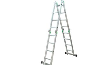 Escaleras 3 x 4 de aluminio reforzado plegables